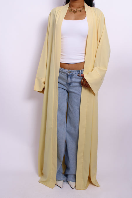 SILKY KIMONO - BUTTER YELLOW