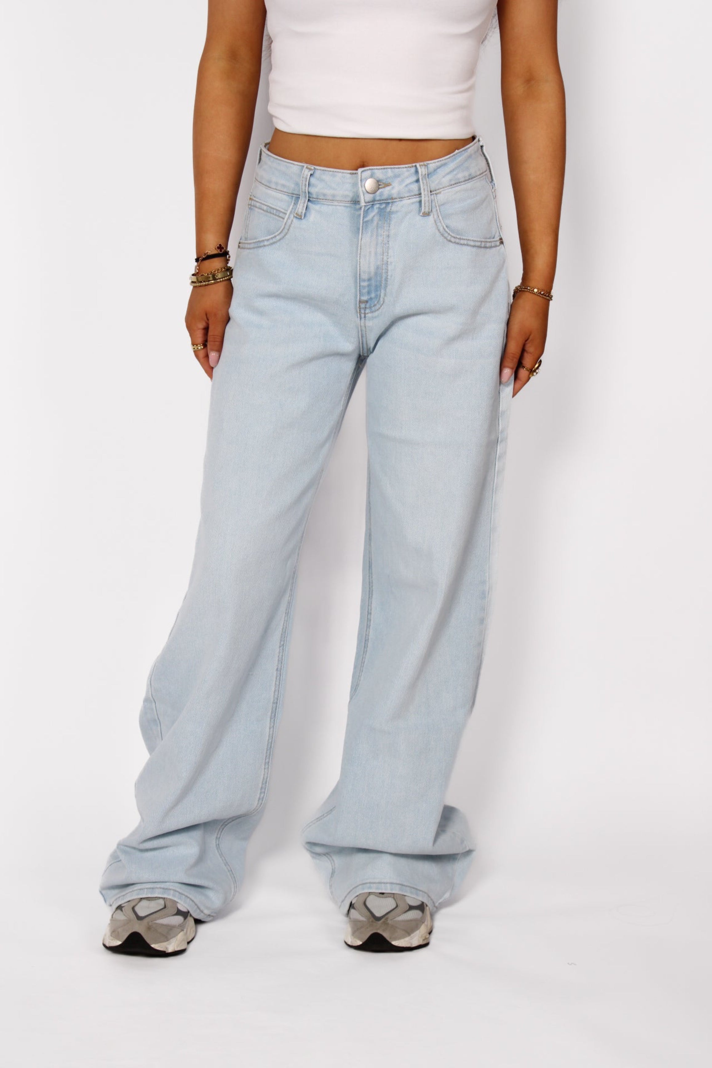 MID WAIST BAGGY JEANS 3035 - LIGHT DENIM