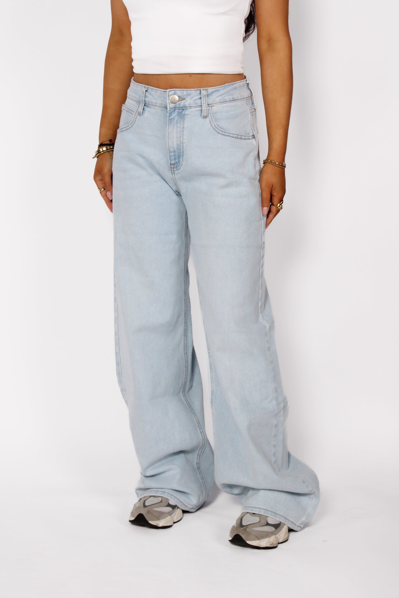 MID WAIST BAGGY JEANS 3035 - LIGHT DENIM