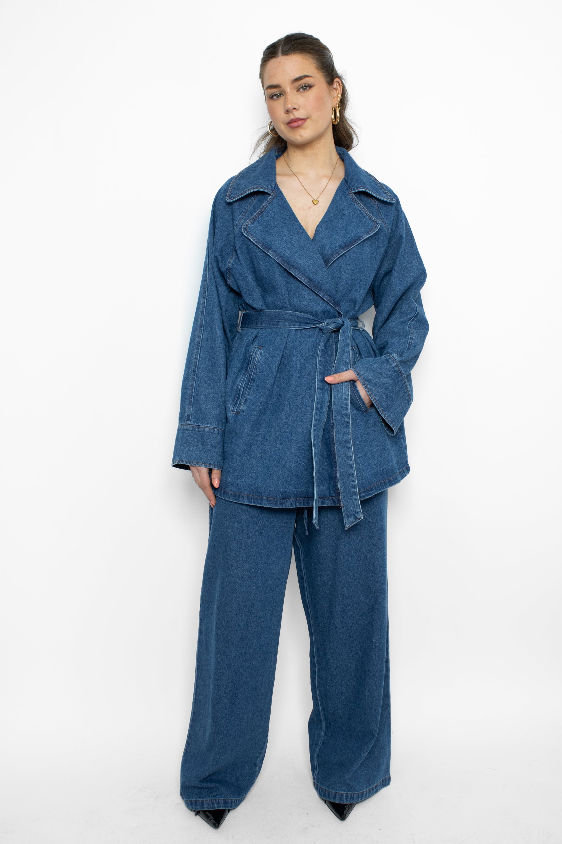 ESRA DENIM SET - DENIM BLUE