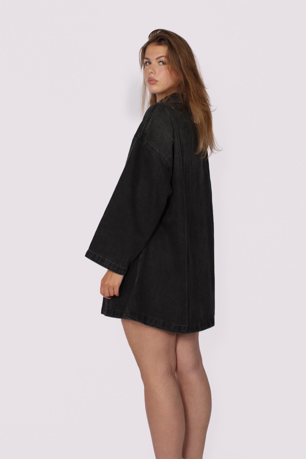 Denim dress - anthracite