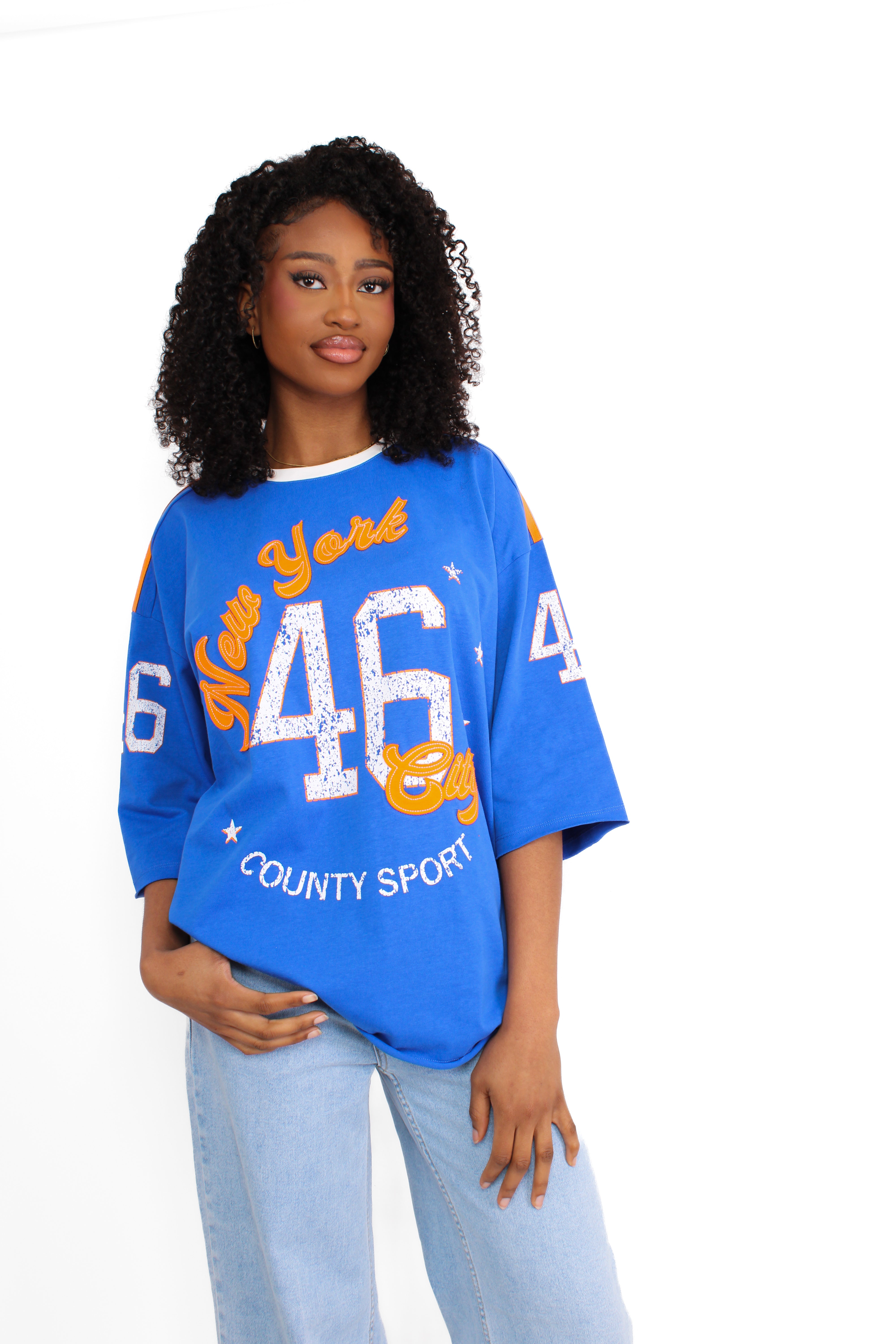 NEW YORK TEE - COBALT BLUE
