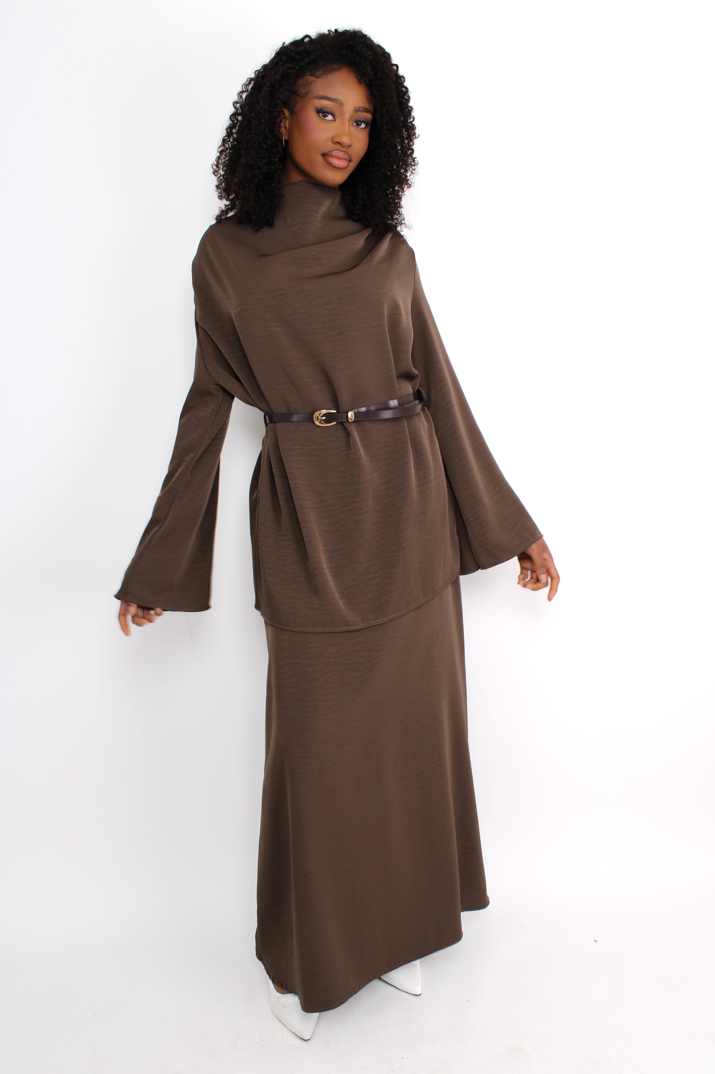 AISHA SET - BROWN