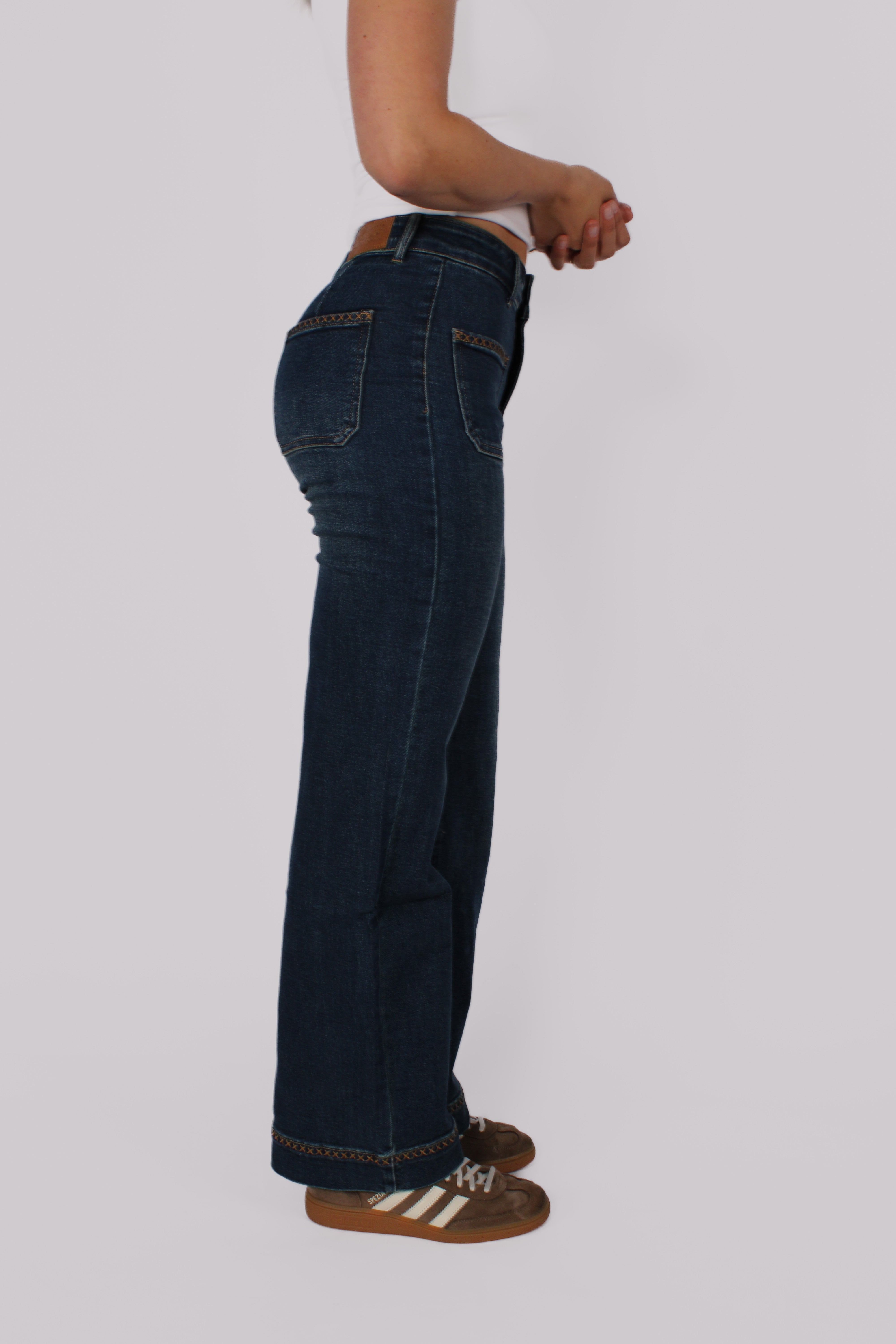 WIDE LEG JEANS 7289 - DARK DENIM