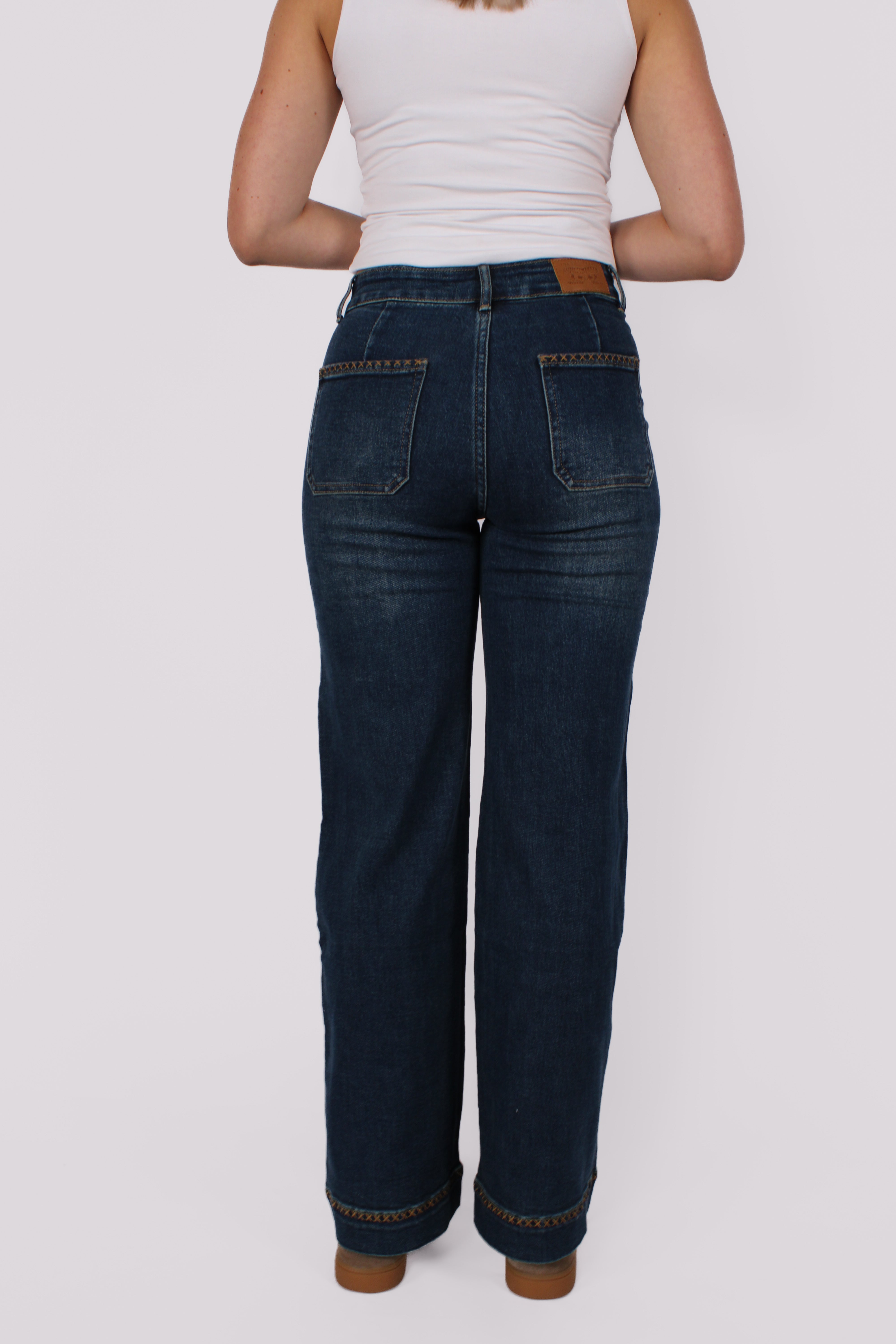 WIDE LEG JEANS 7289 - DARK DENIM