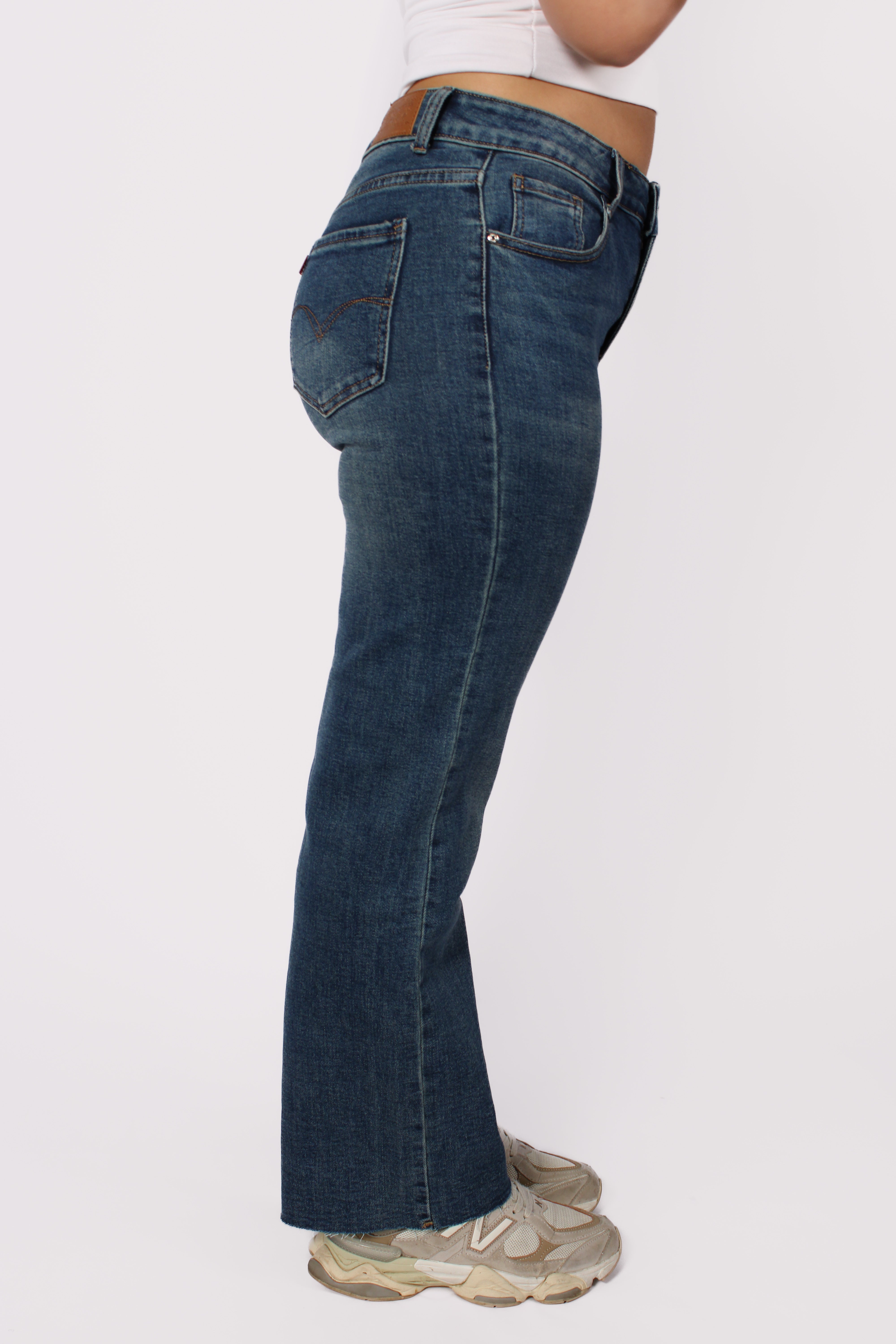 ''PLUSSIZE'' WIDE LEG JEANS 129 - DARK DENIM