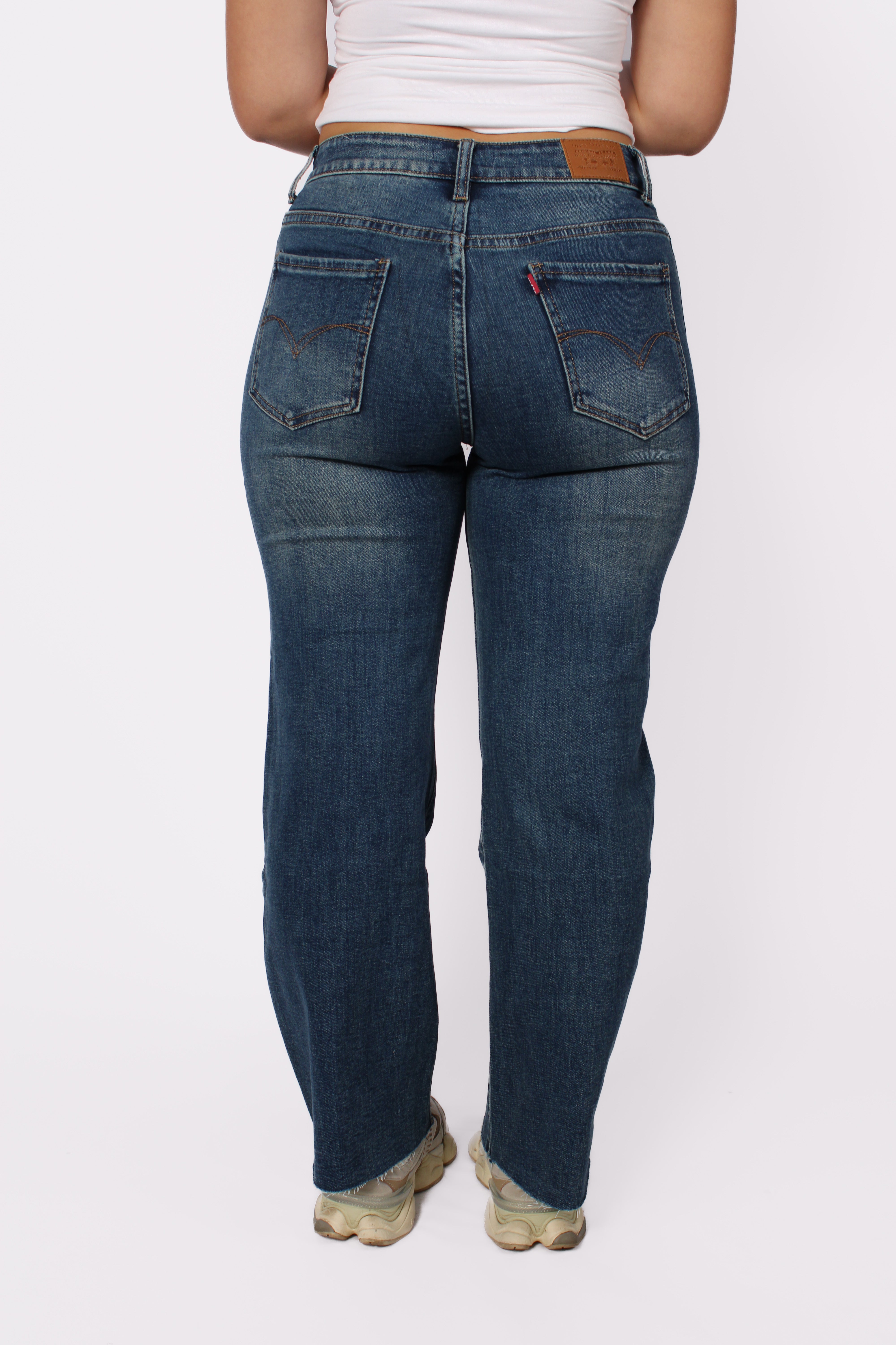 ''PLUSSIZE'' WIDE LEG JEANS 129 - DARK DENIM