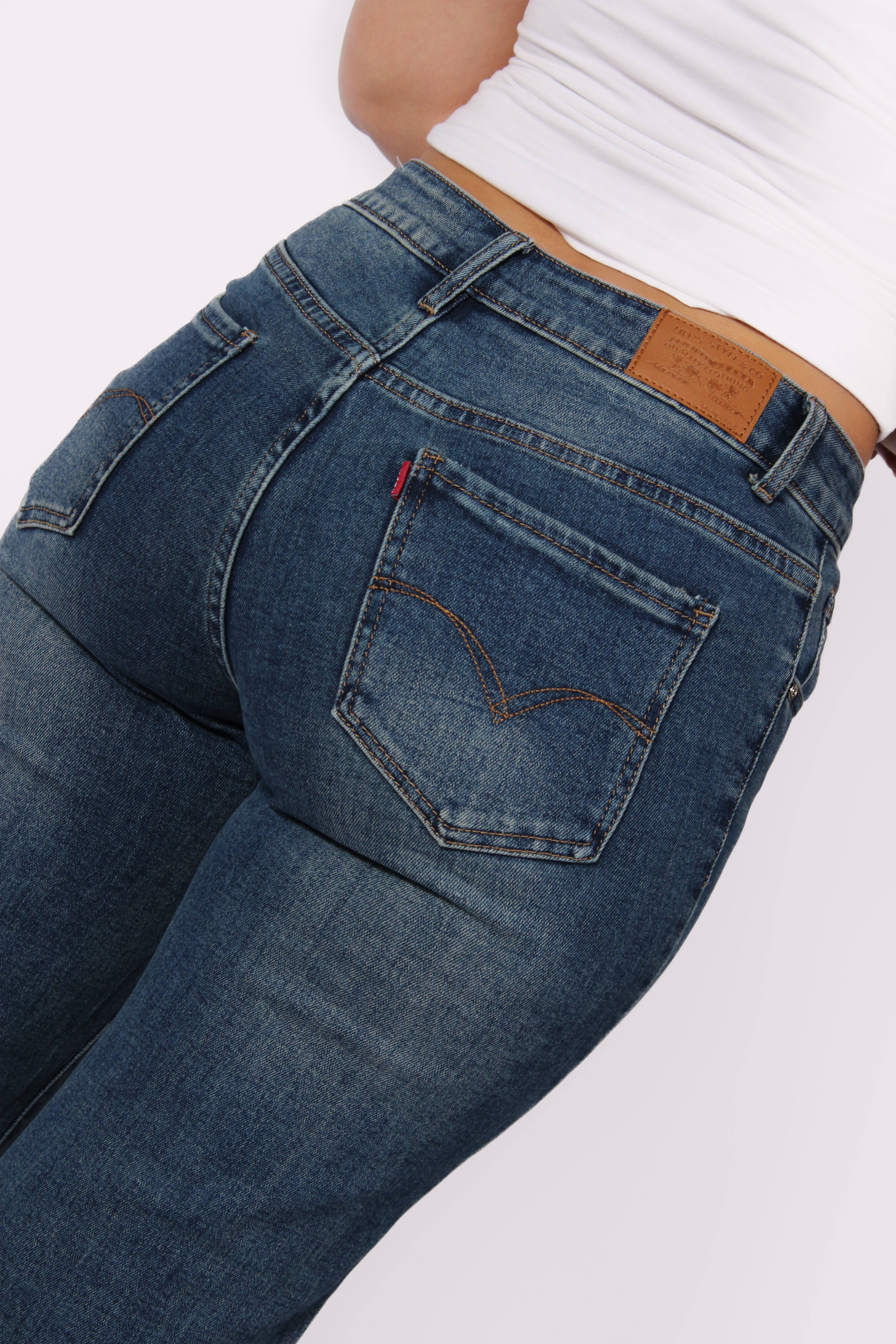 ''PLUSSIZE'' WIDE LEG JEANS 129 - DARK DENIM