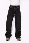 MID WAIST WIDE LEG JEANS 6320-13