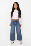 ''PETITE'' WIDE LEG JEANS 3995