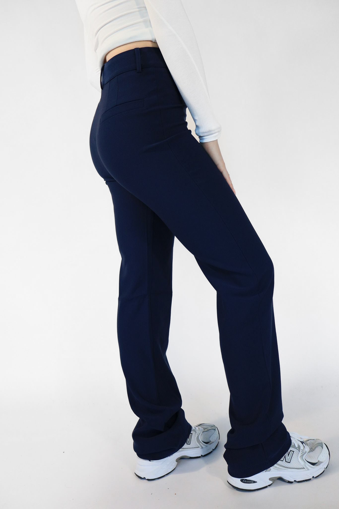 ''TALL'' STRETCH PANTS - NAVY