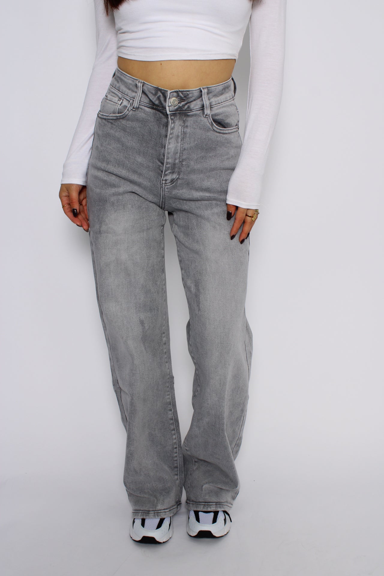 DAD FIT JEANS 265 - LIGHT GREY
