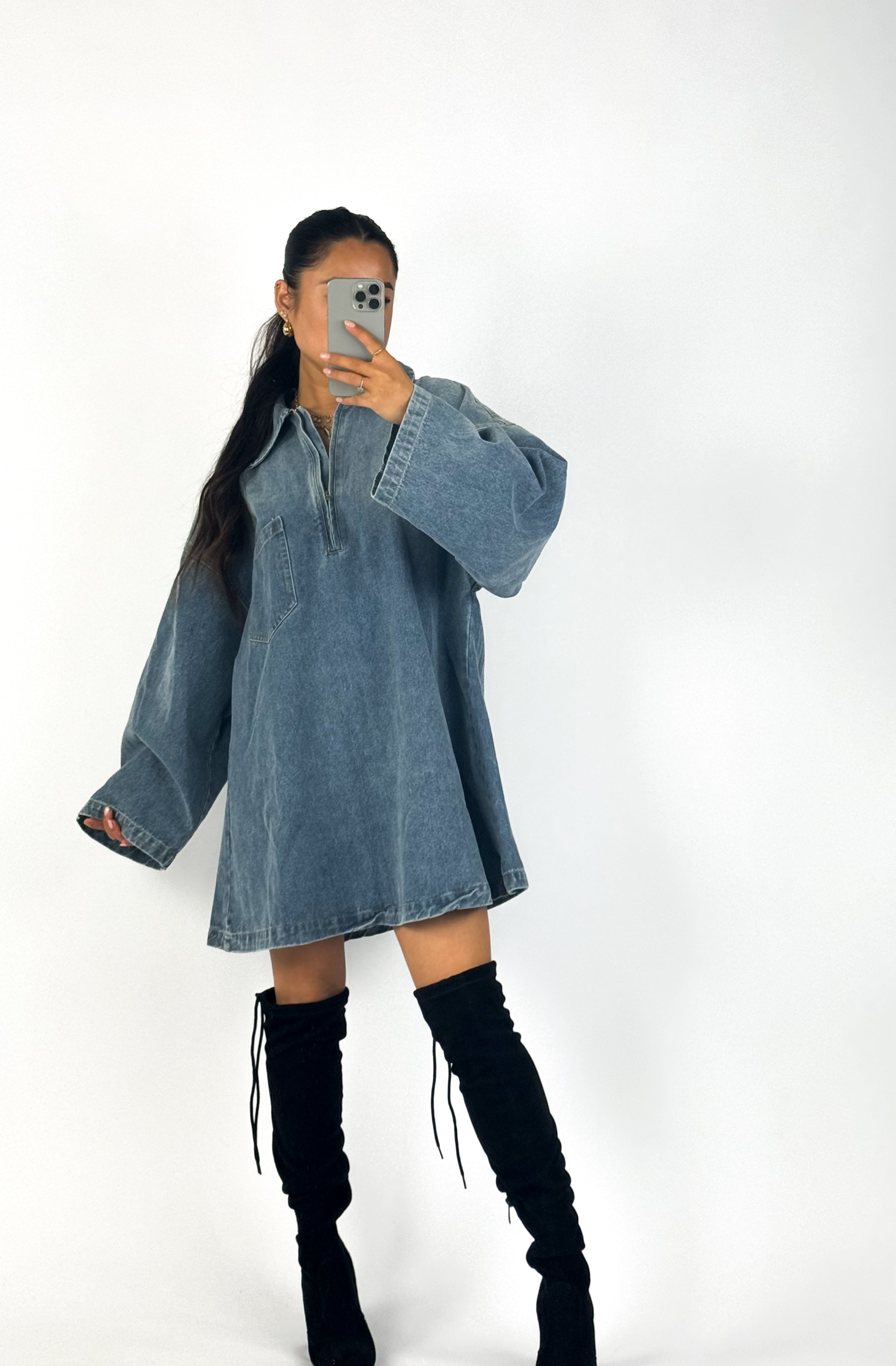 DENIM BLOUSE