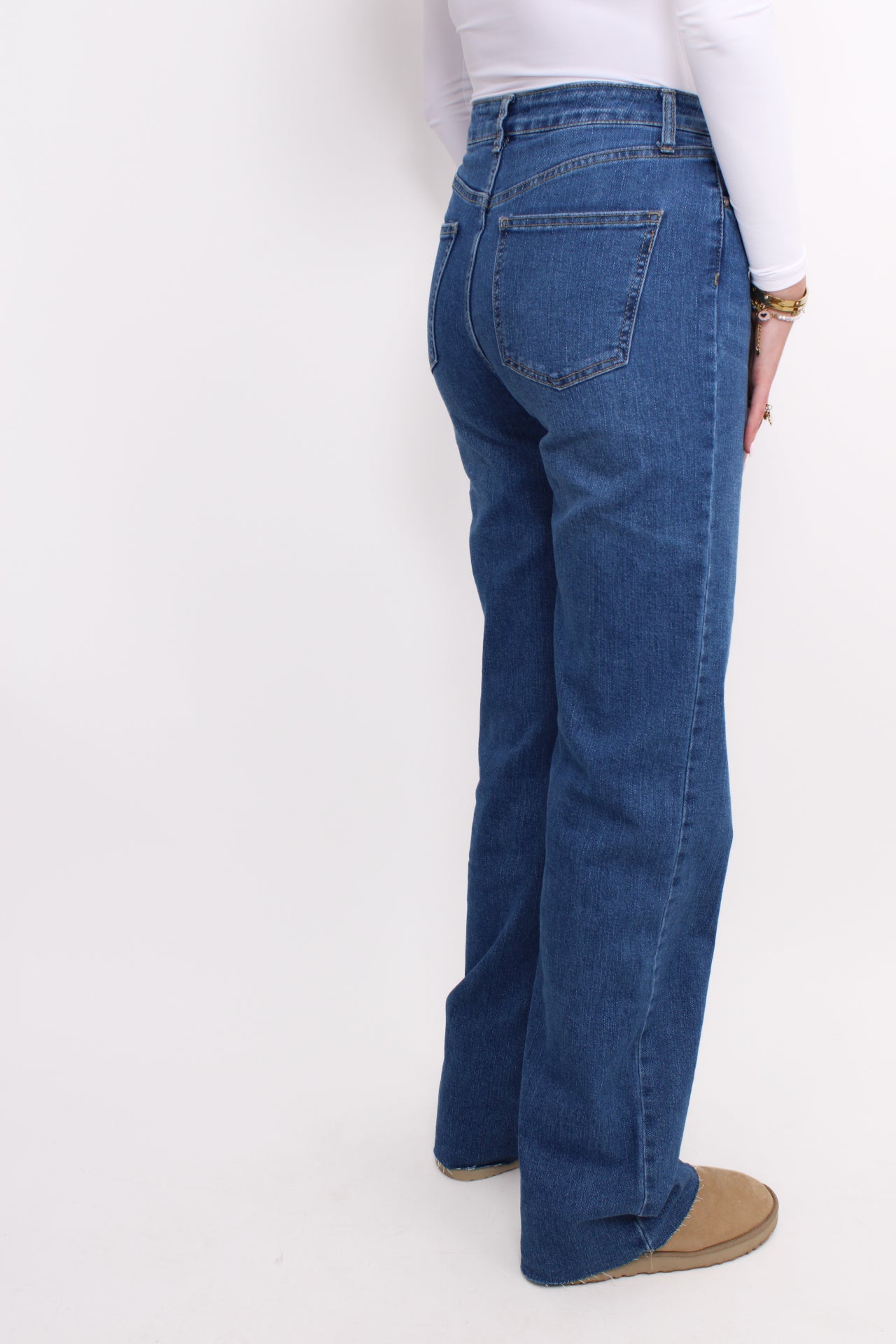 ''TALL'' WIDE LEG JEANS 3727-1- MID DENIM