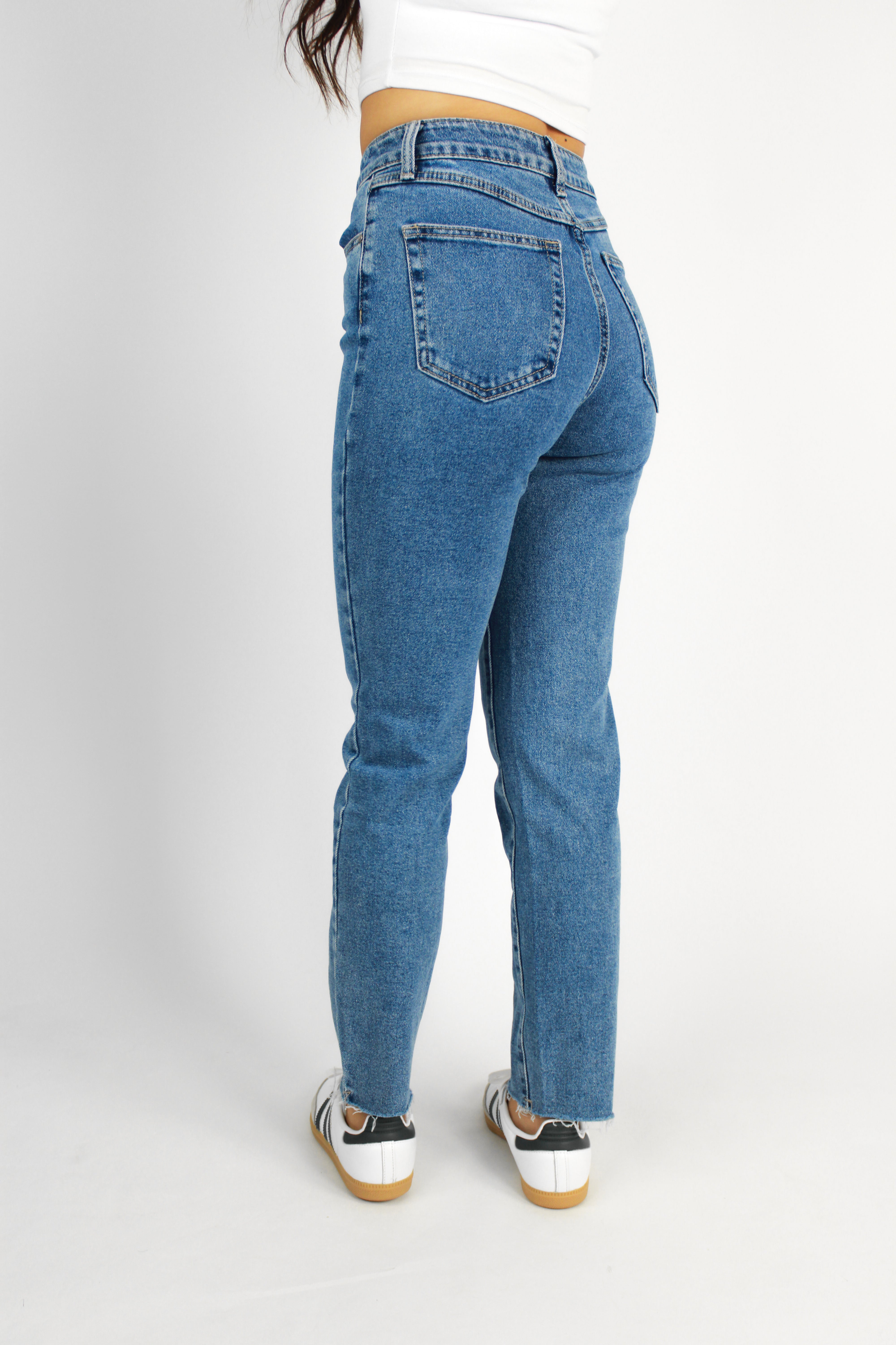 ''PETITE'' MOM JEANS 2618 - DENIM