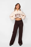 ''TALL'' FOLD OVER JEANS 2032-C