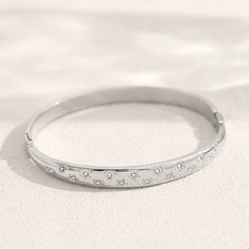 DIAMONDS BANGLE - SILVER