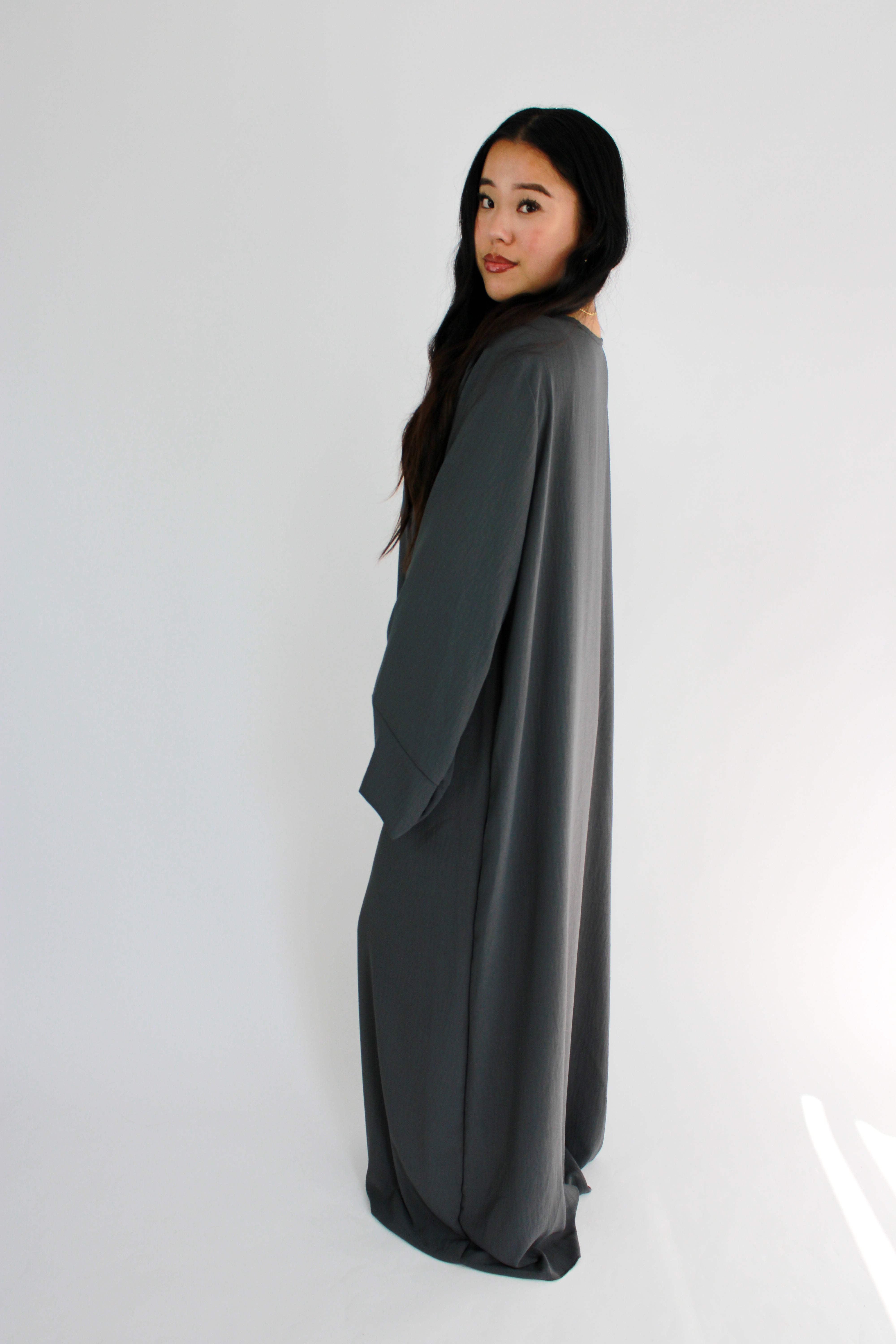 MERVE DRESS - DARK GREY