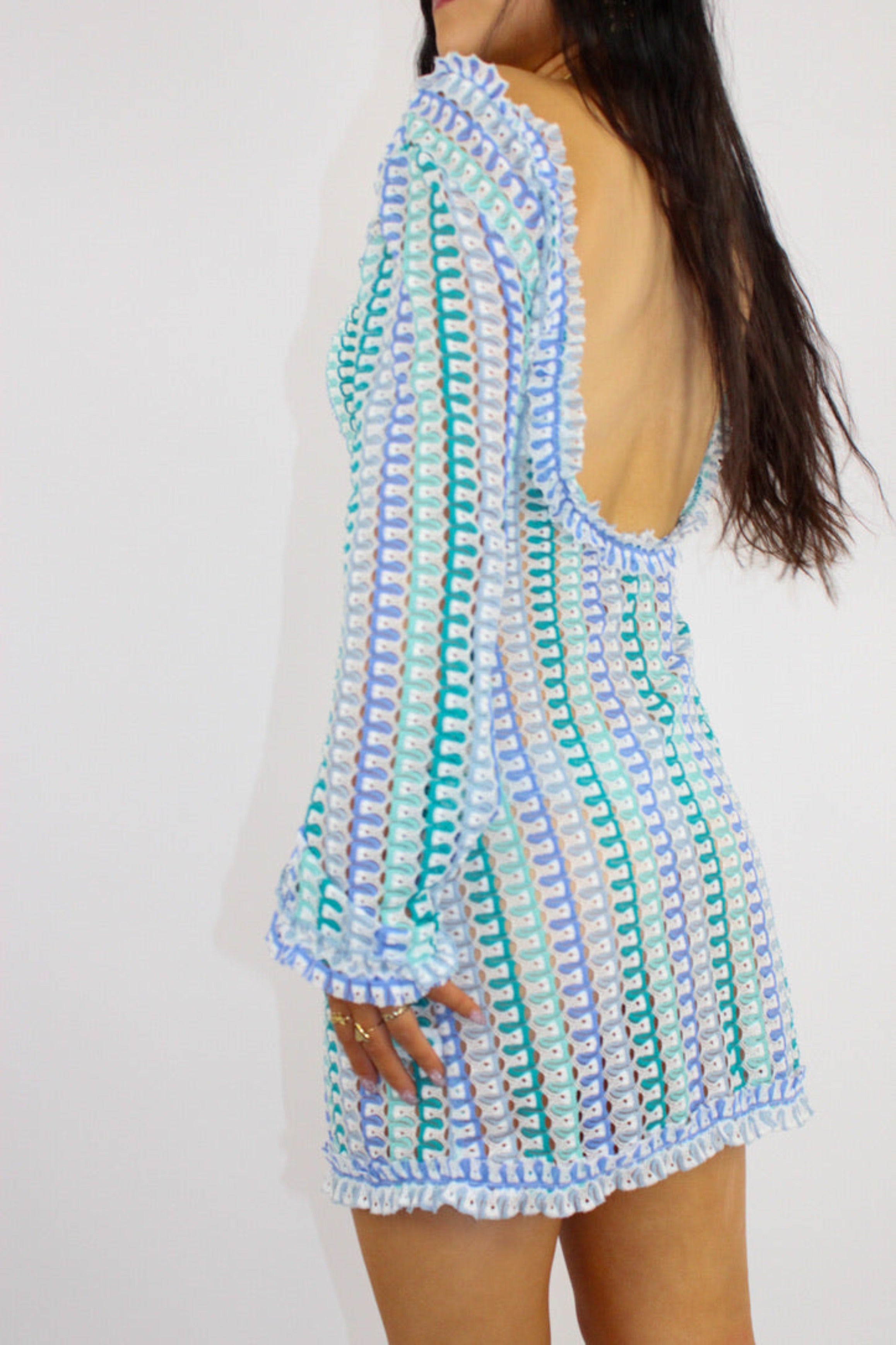 BEACH DAY DRESS SHORT - BLUE