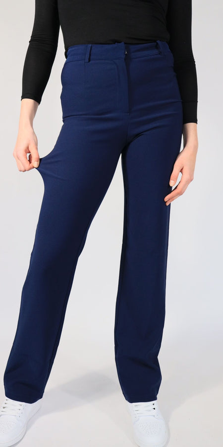 ''TALL'' STRETCH PANTS - NAVY