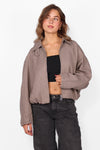COZY CHECK BOMBER