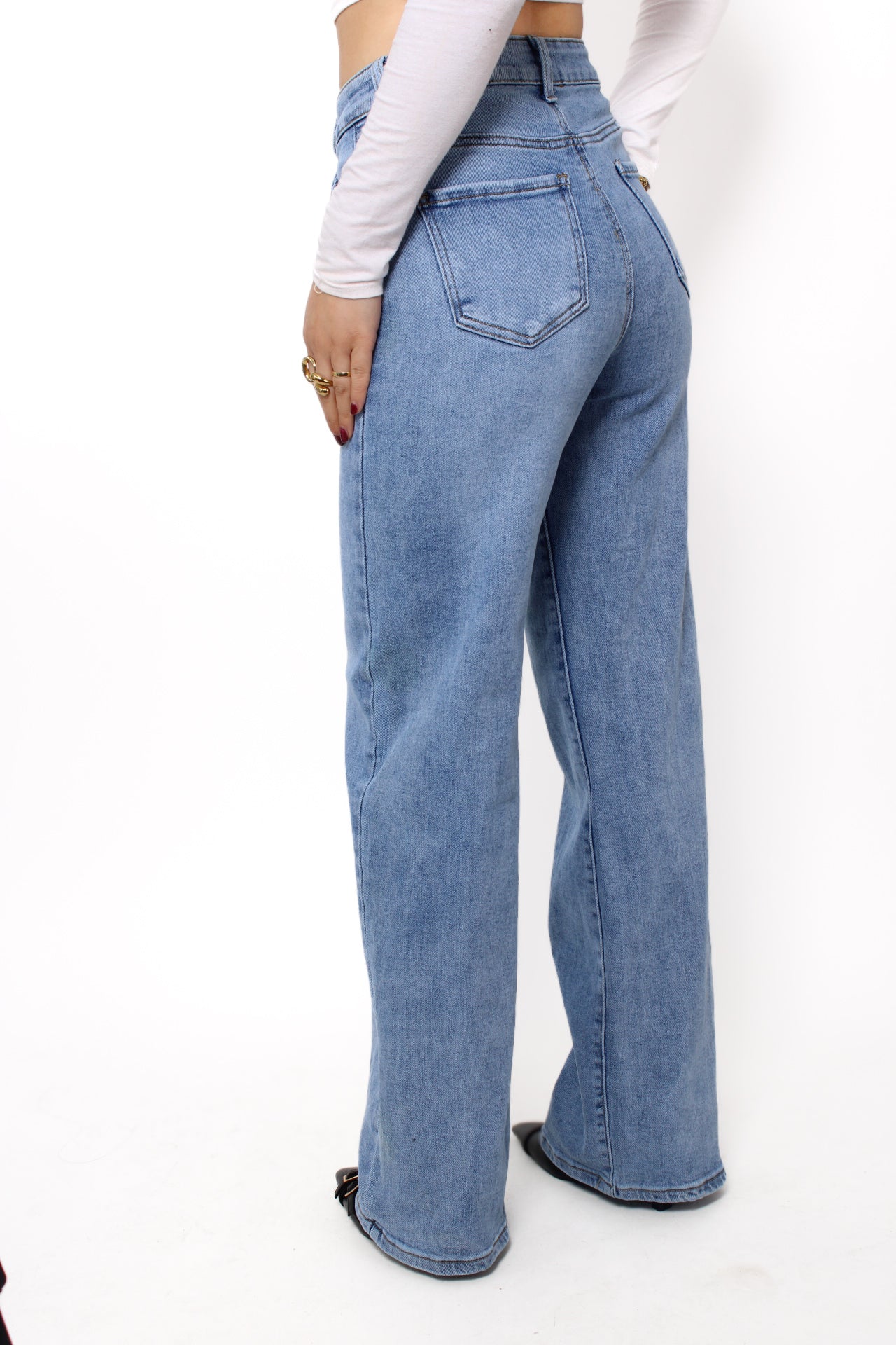 ''PLUSSIZE'' WIDE LEG JEANS 2786/2787 - DENIM