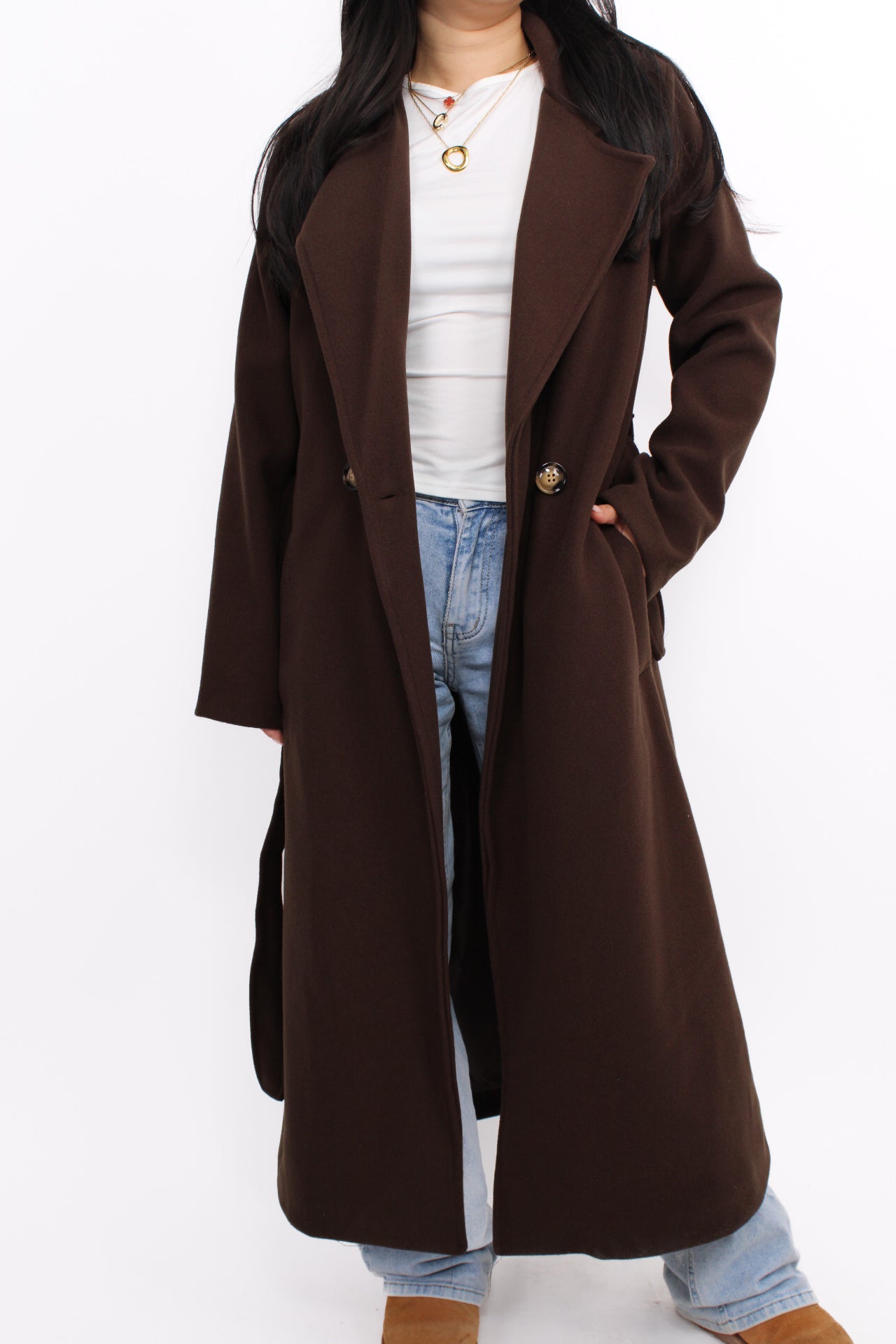 CLEO COAT - BROWN