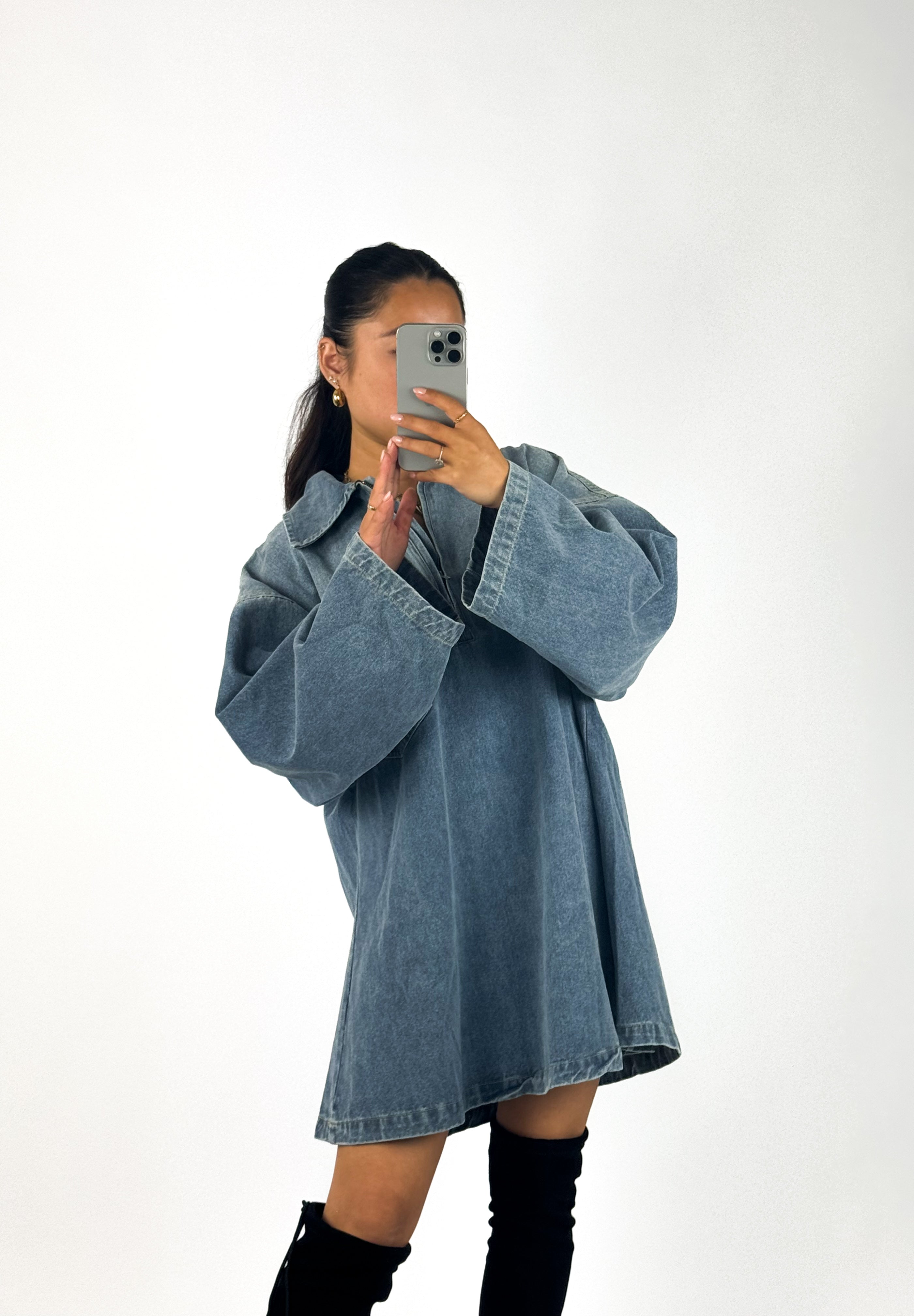 DENIM BLOUSE