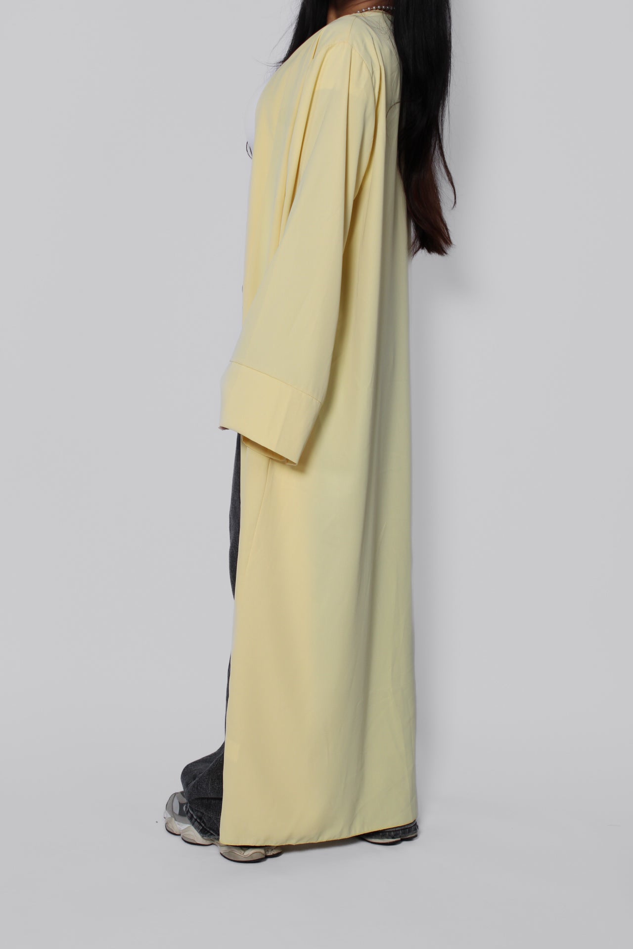 ''PETITE'' SILKY KIMONO - BUTTER YELLOW