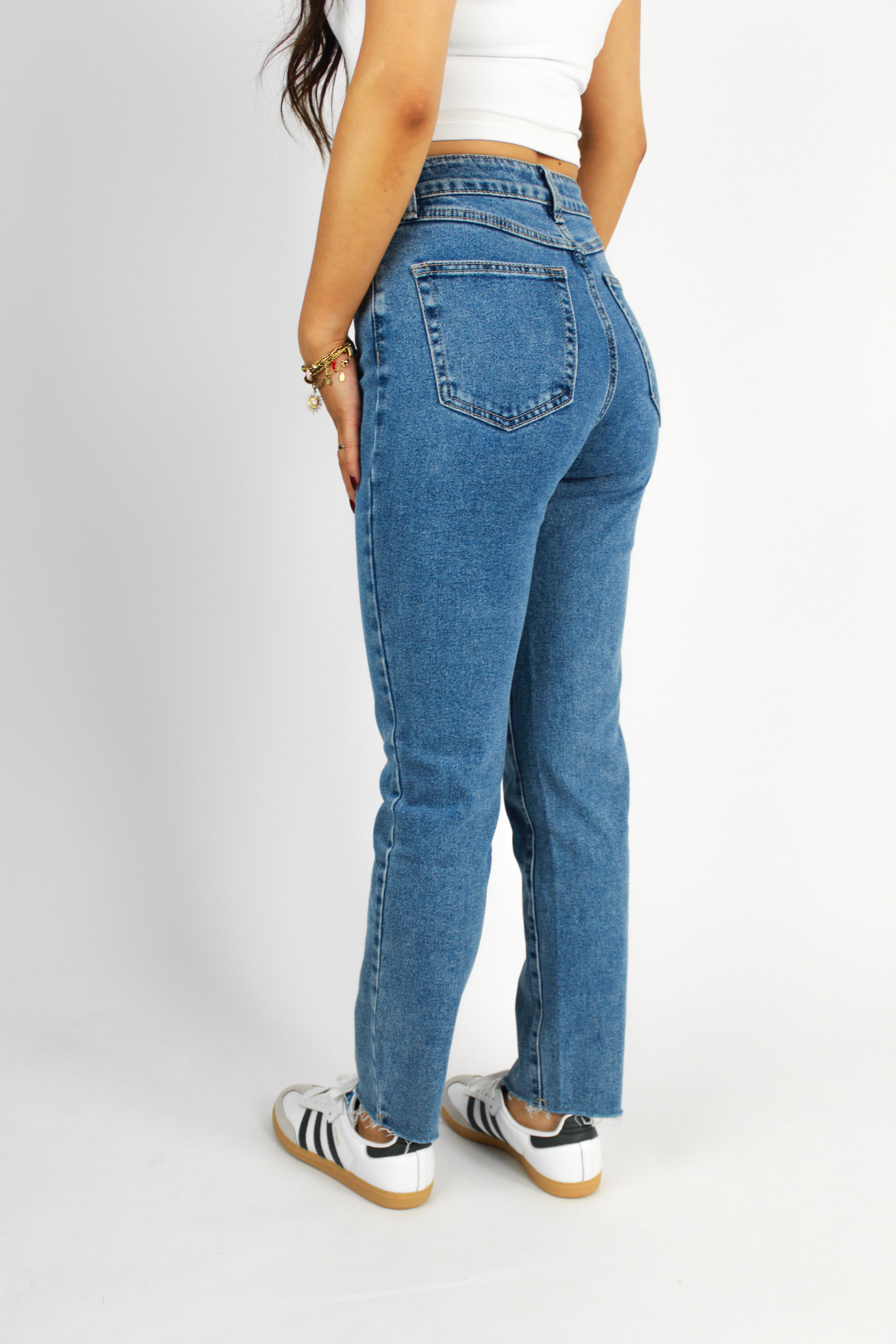 ''PETITE'' MOM JEANS 2618 - DENIM