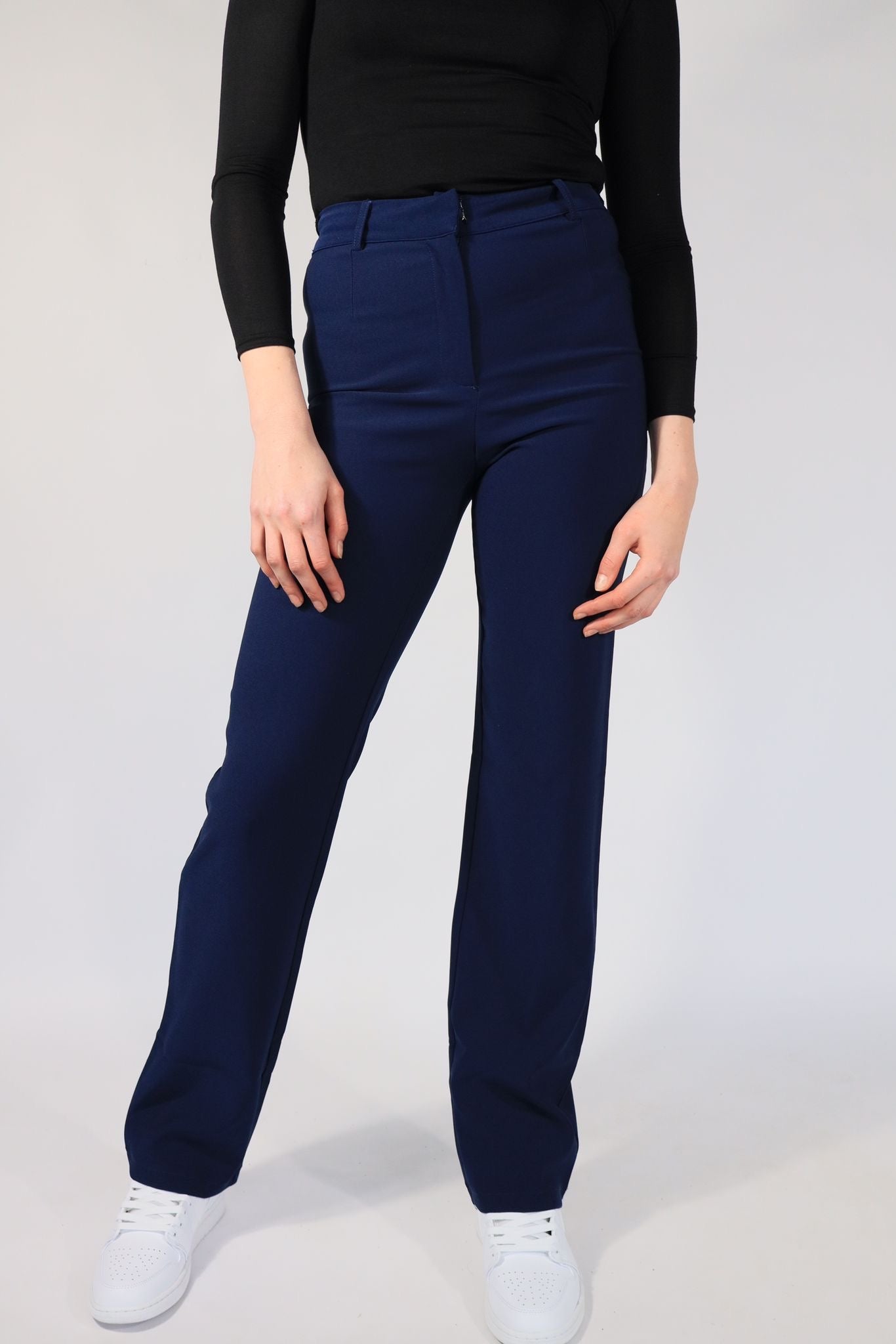 ''TALL'' STRETCH PANTS - NAVY