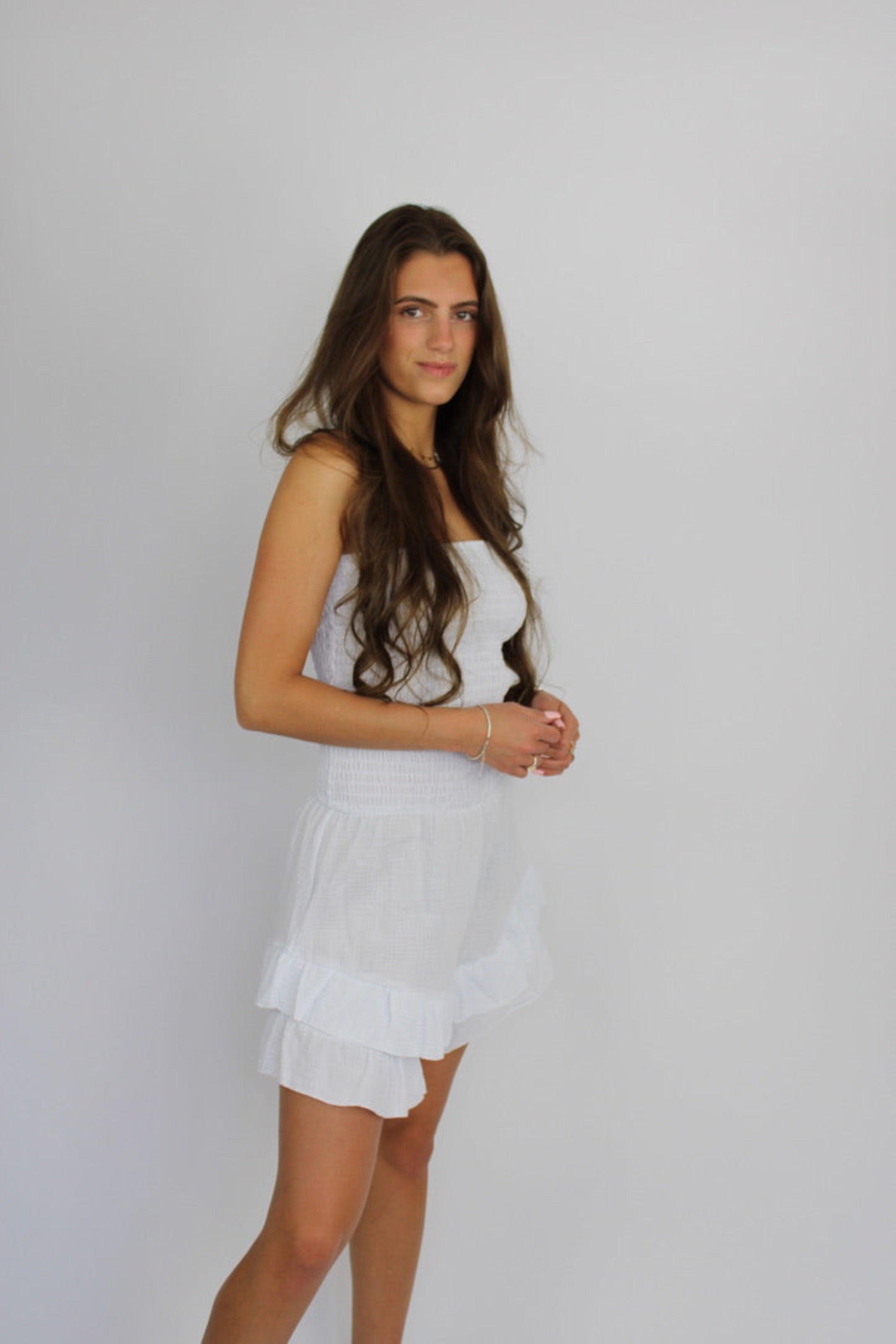 HAZEL PLAYSUIT - WHITE