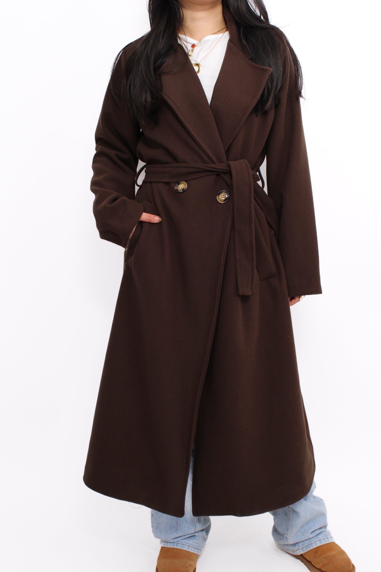 CLEO COAT - BROWN