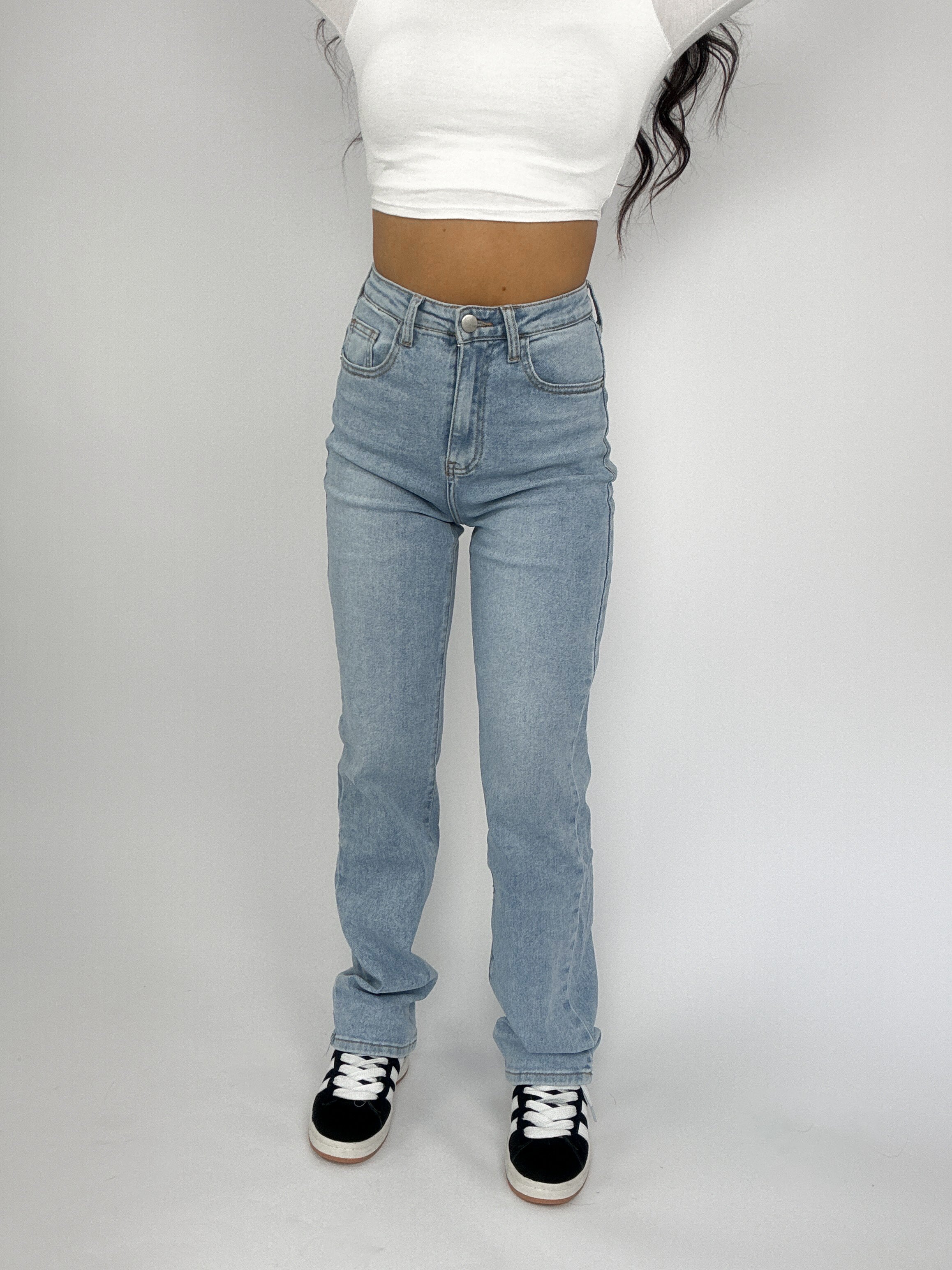 ''PETITE'' SKYE JEANS - DENIM