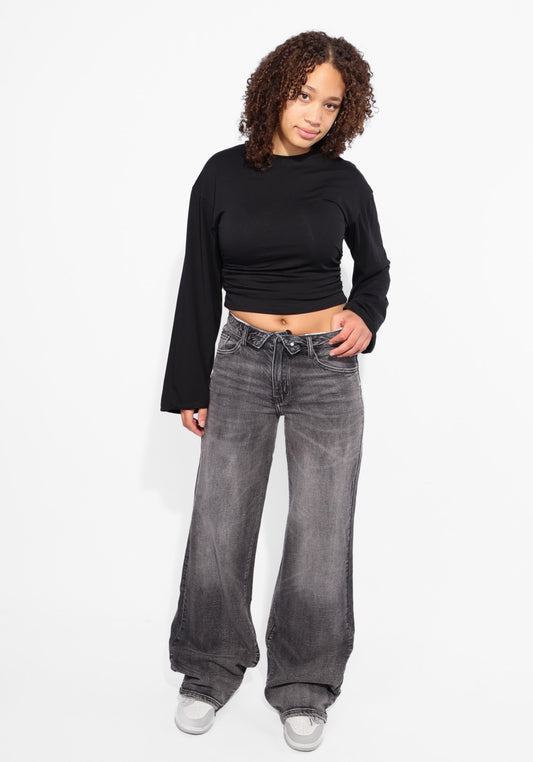 ''TALL'' FOLD OVER JEANS 2032-5