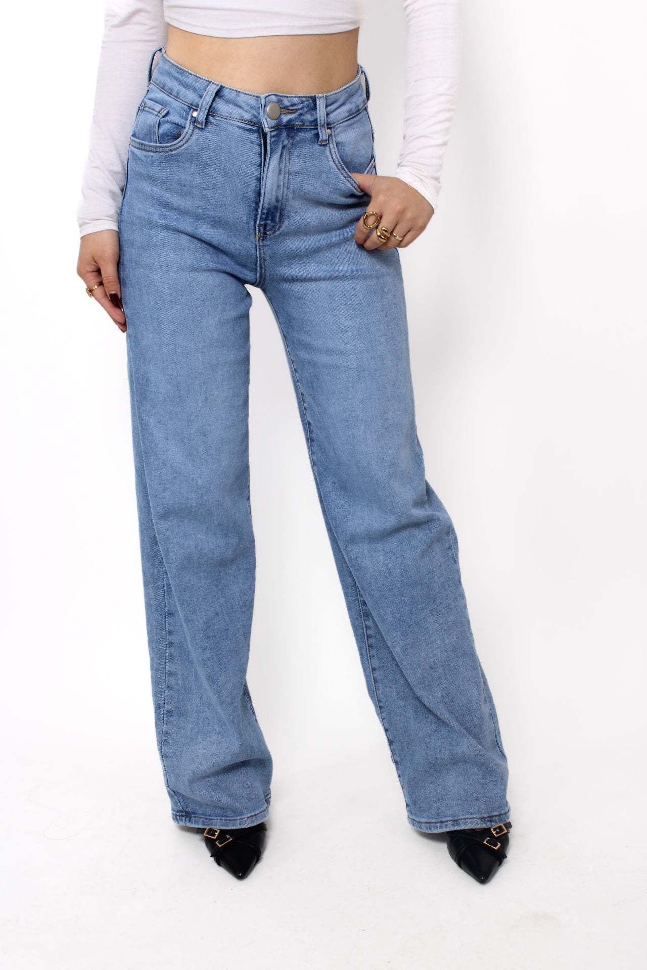 ''PLUSSIZE'' WIDE LEG JEANS 2786/2787 - DENIM
