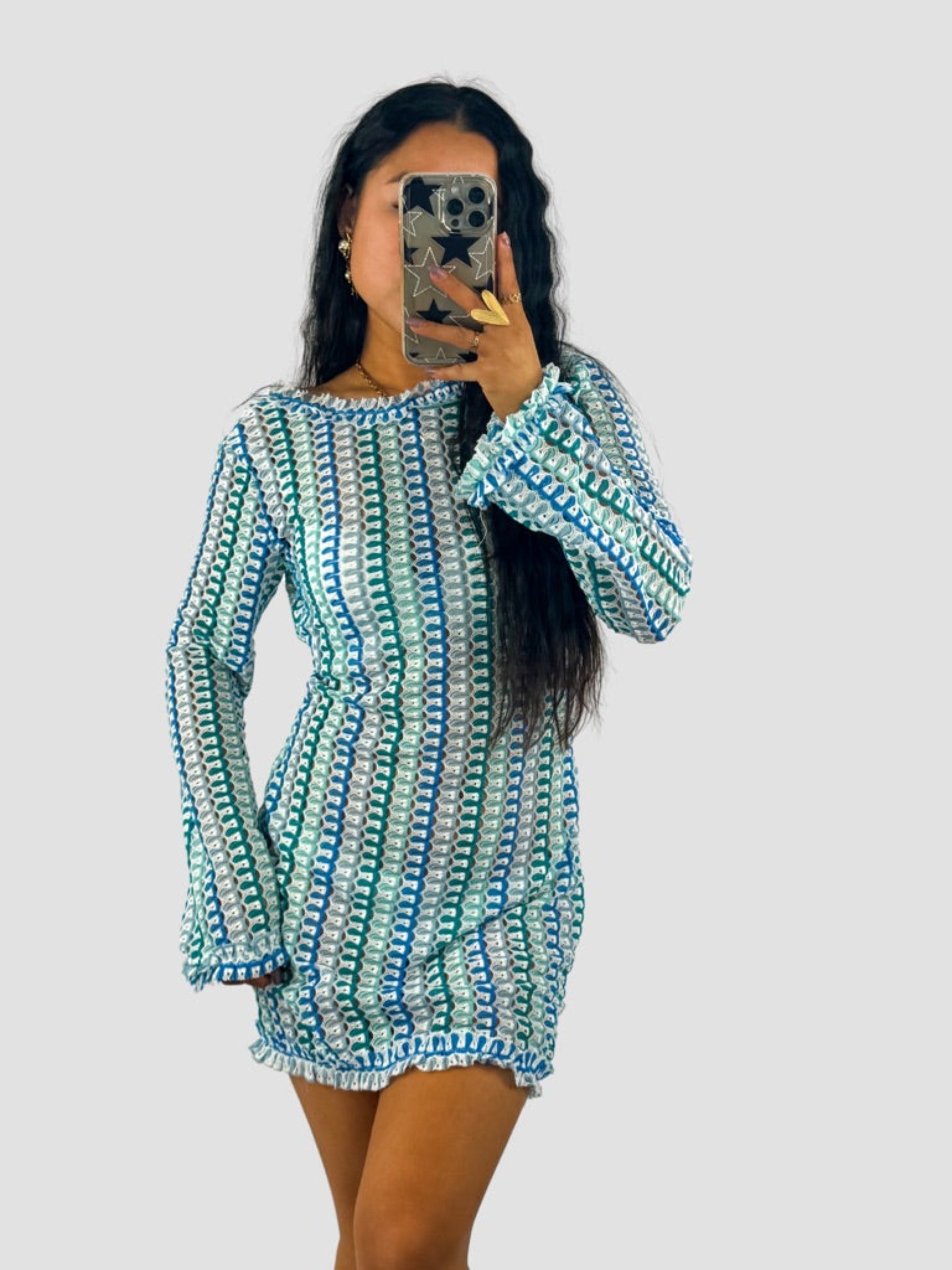 BEACH DAY DRESS SHORT - BLUE
