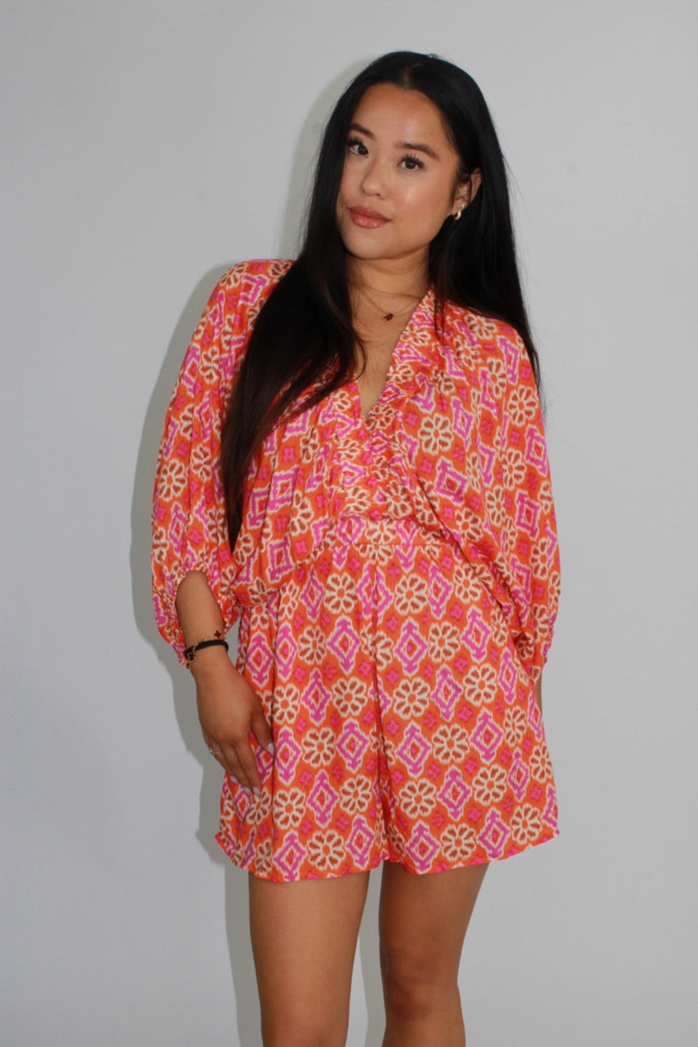 SOFIA PLAYSUIT - ORANGE