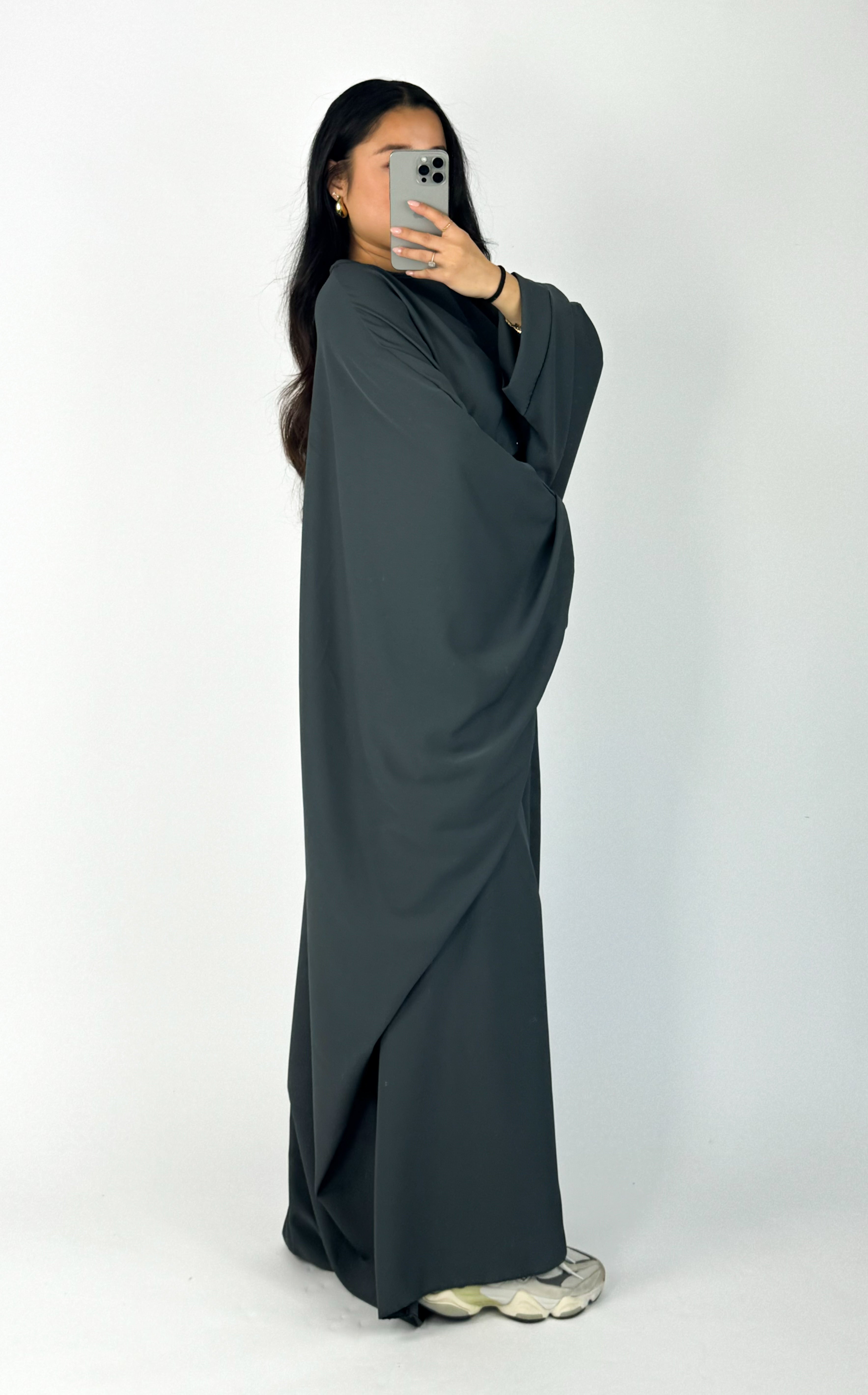 LINA DRESS - DARK GREY
