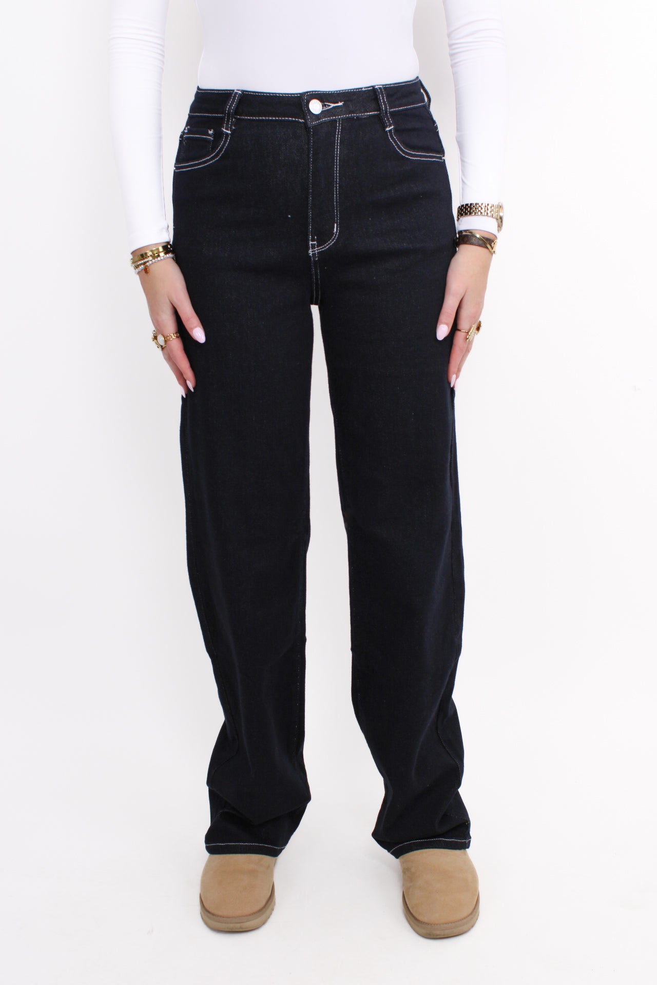 ''TALL'' STRAIGHT LEG JEANS 6272-8 - DARK DENIM