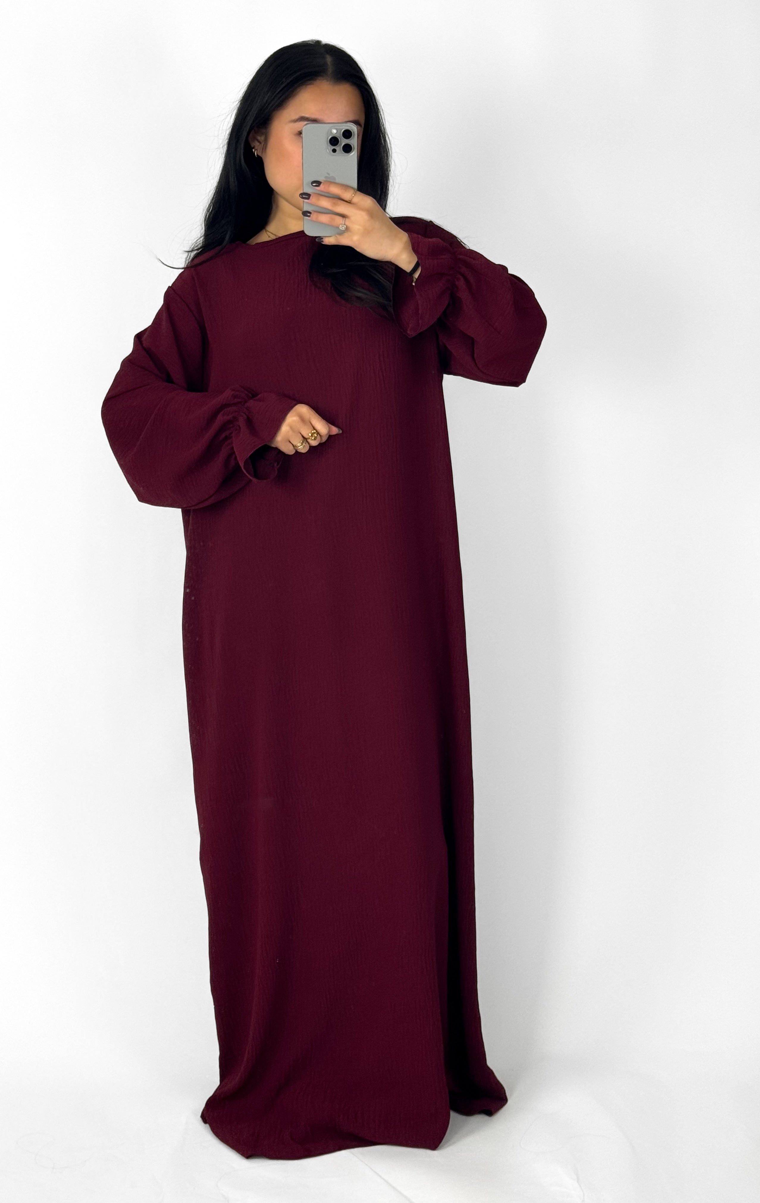 BEYZA DRESS - BORDEAUX