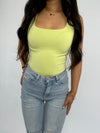 SQUARE TANK TOP - LIME