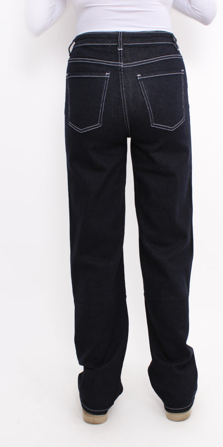 ''TALL'' STRAIGHT LEG JEANS 6272-8 - DARK DENIM