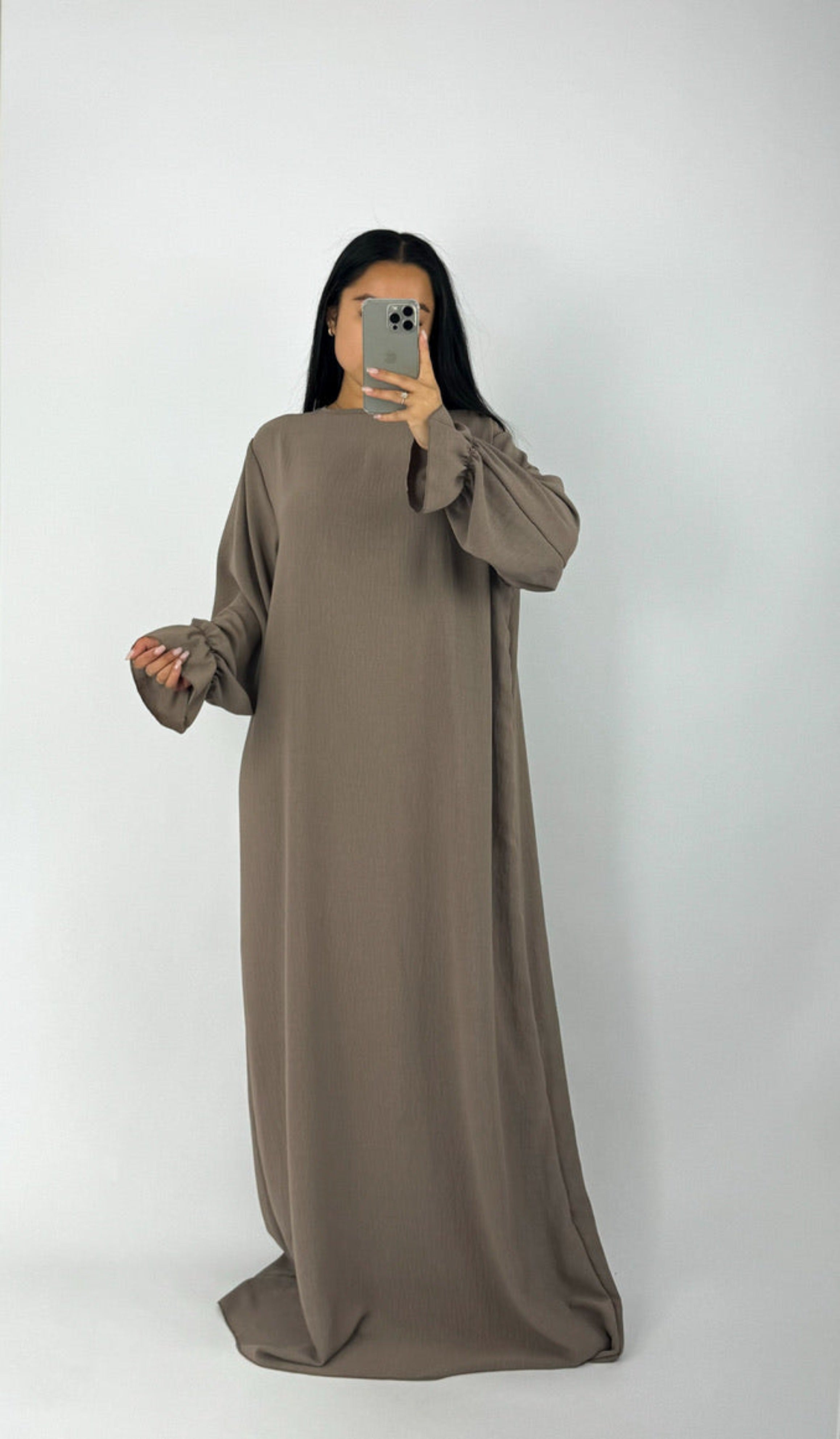 BEYZA DRESS - TAUPE