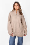 OVERSIZED ZIPPER KNIT