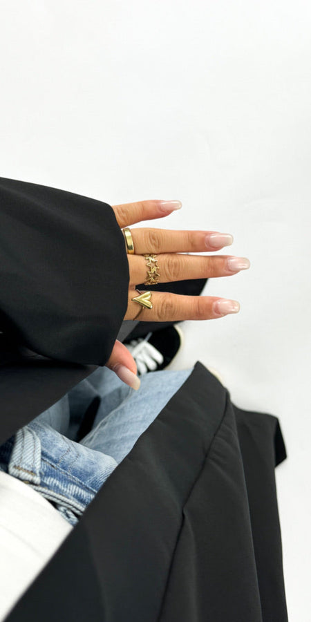 SILKY KIMONO - BLACK