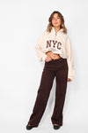 ''TALL'' FOLD OVER JEANS 2032-C
