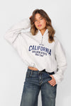 CALIFORNIA ZIPPER SWEATER