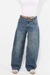 ''PETITE'' BALLOON FOLD OVER JEANS 1645
