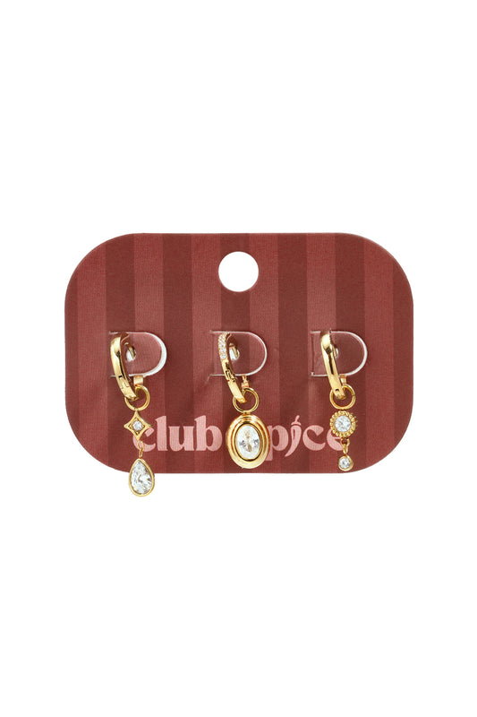 CRYSTYAL CRUSH TRIO - EARRING SET